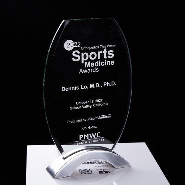 Safe Package Sport Golf Club Customizable Football Medal Transparent Glass Trophy Cup