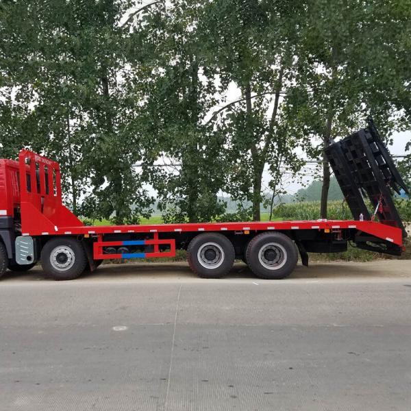 CIMC High Strength Low Alloy Steel Q345 2 Axles 35T Flatbed Container Transport Semi Truck Trailer