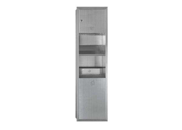 Stainless Steel bathroom tissue dispenser toilet Paper Towel Holder/Dispenser with Trash Waste Bin Combinations