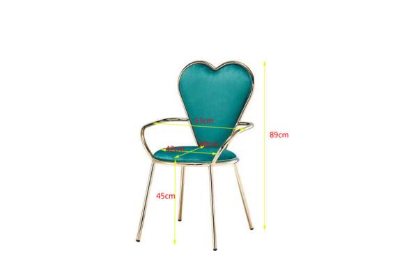 Modern Simple 89cm 40cm Wrought Iron Dining Chair
