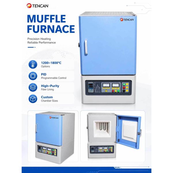 1200°C Muffle Furnace with 50-Segment PID Control and Polycrystalline Mullite Fiber Lining for High-Temperature Applications