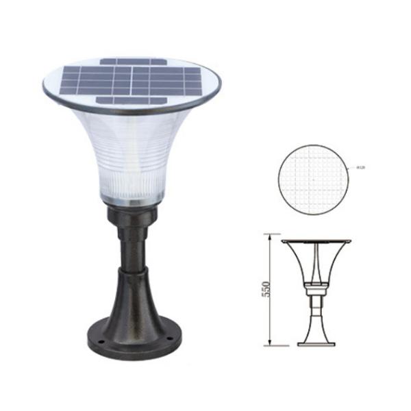 Professional Warm White Solar Led Lawn Lights Die Casting Aluminum Housing IP65
