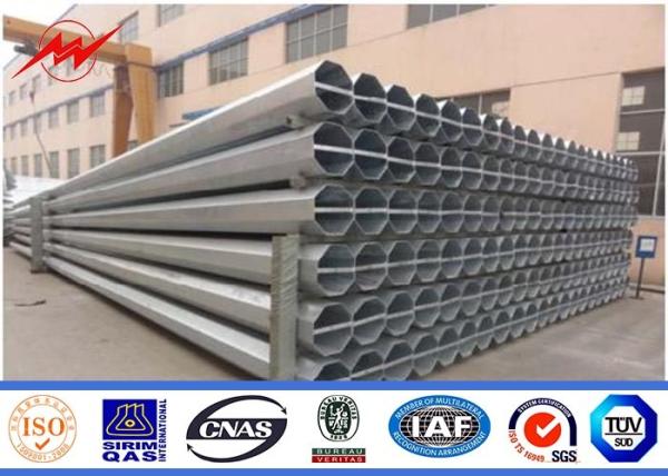 9m 11m Electrical Power Pole Street Light Poles For Africa Power Transmission