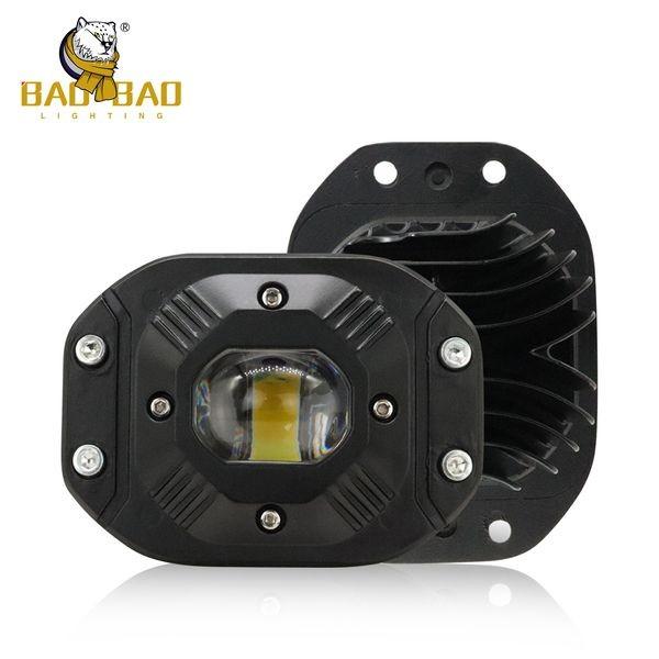 White Yellow Aluminum Black 24V Motorcycle Universal LED Headlight