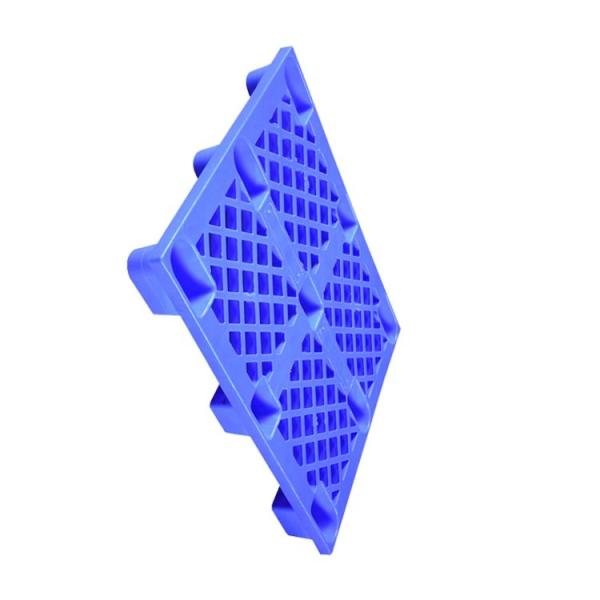1200 X 800 Nestable Plastic Pallet Blue PE Rackable Logistics Transportation