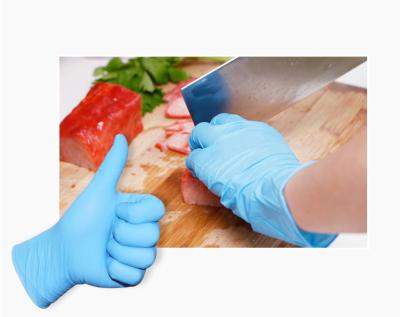 Colored Nitrile Powder Free Gloves / Nitrile Medical Examination Gloves