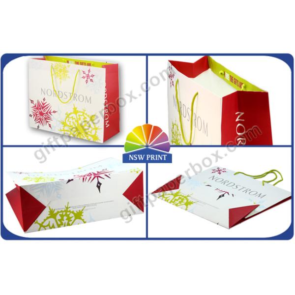 Customized Paper Bags / Tote Shopping Paper Bag for Retail , Apparel , Garment Packing