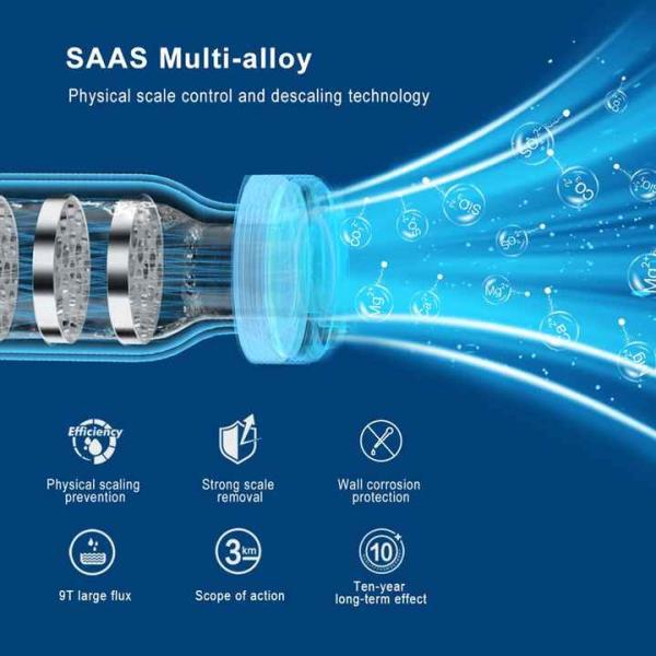 Весь дом Чистая физическая соль Бесплатное водоотгреватель Ингибитор шкалы Центральный размягчитель воды