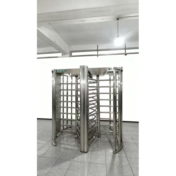 IP55 Full Height Turnstiles Commercial High Security Turnstile With RFID / QR Code Reader