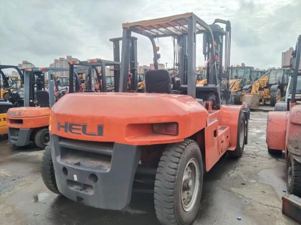 High Efficiency HELI 10 Ton Forklift Truck Mounted Forklift Rough Terrain Forklift For Heavy Duty Use