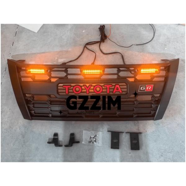 Grille de pare-chocs avant ABS avec LED pour Toyota Fortuner 2016