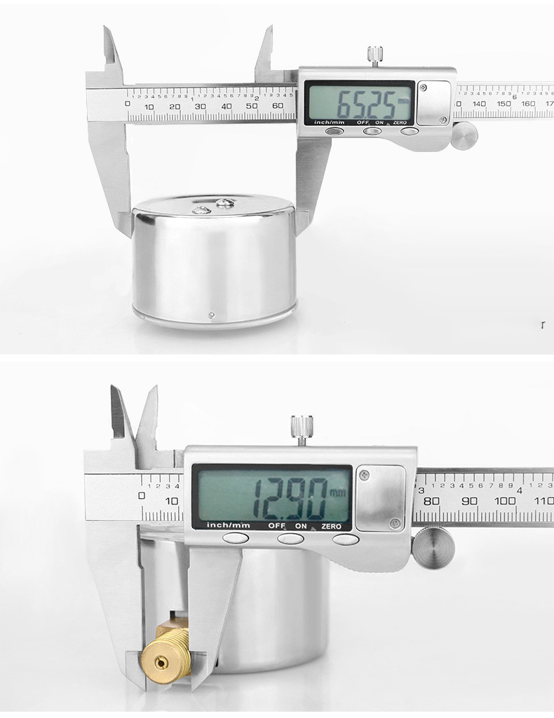 Gas Measurement Tool 60mm Capsule Micro Pressure Gauge Thread ZG1/4 Range 2.5-100kpa
