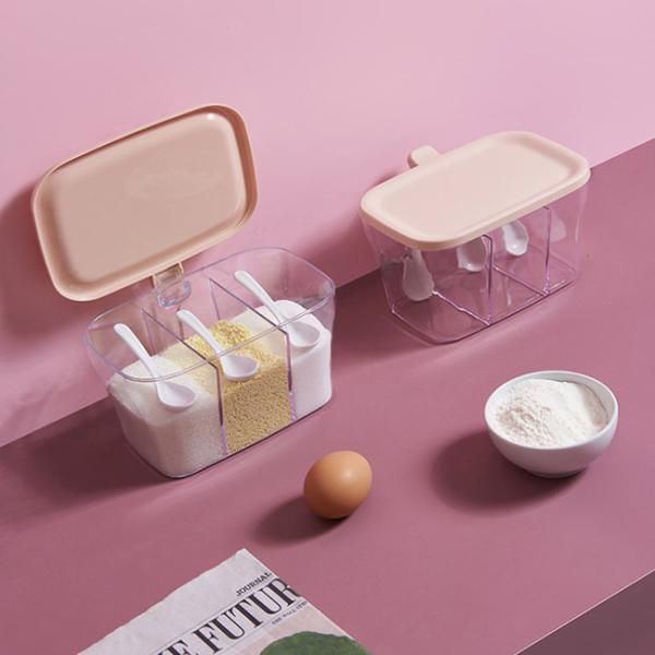 Подгонянная коробка тар для хранения специи кухни акриловая приправляя