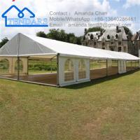Nouveau tissu en PVC en aluminium cadre commercial extérieur Tente de canopée en tissu blanc avec fenêtres pour les événements en plein air