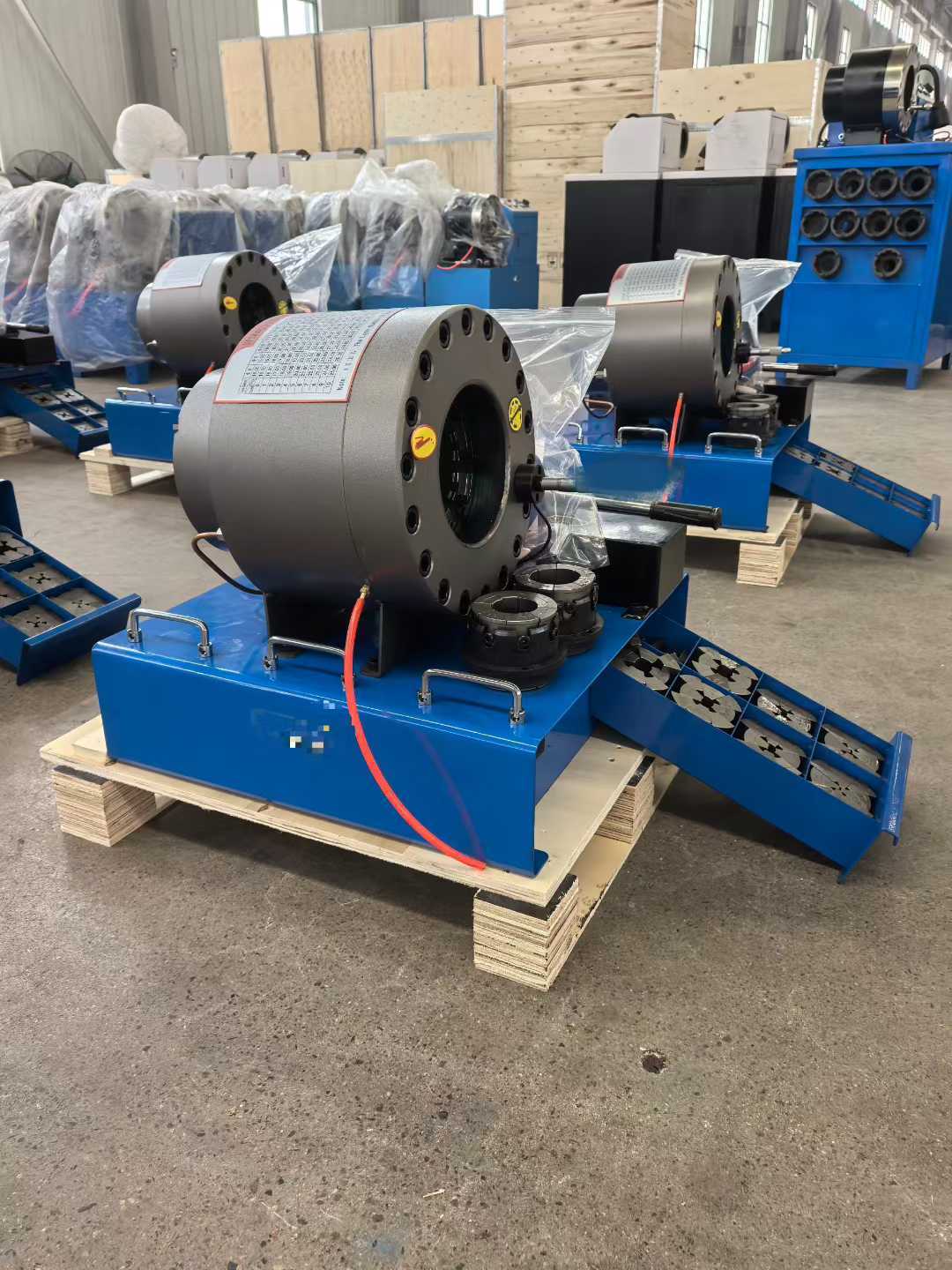 High Efficiency 600T Manual Hose Crimping Machine with 6-51mm Crimping Range and 10 Interchangeable Dies for Hydraulic Applications
