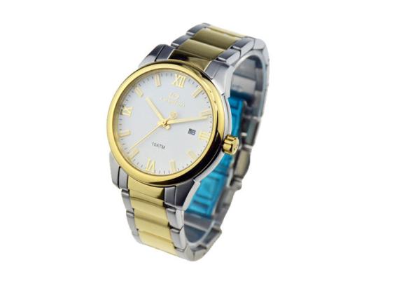 100m Stainless Steel Waterproof Watch IP Plated 40mm Case Diameter