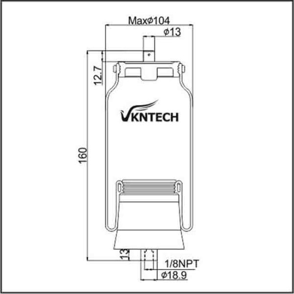 VKNTECH 1S 7059 Air Suspension Sleeve Type Air Springs W02-N19-7059 W02-N19-7069 VKNTECH 1S7059