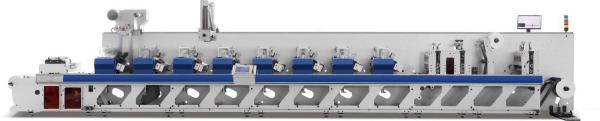 8 color Inline Printing Machine , Plastic Film Flexograhic Printing Machine