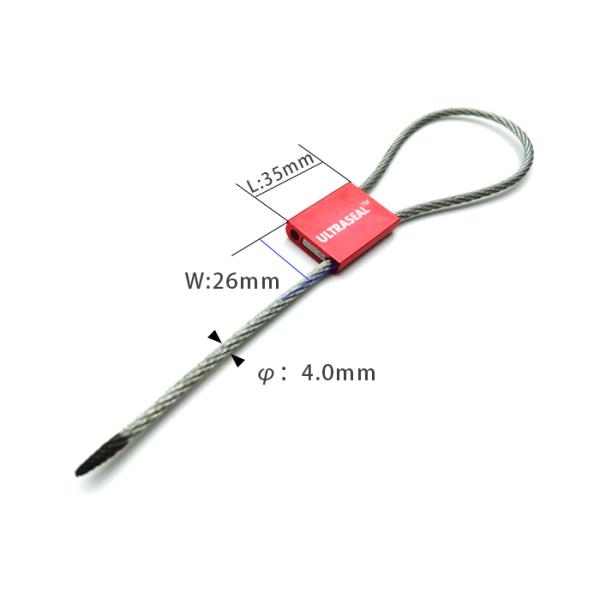 ISO 17712 Tamper Proof Container Cable Seal With 300mm Exposed Cable Length