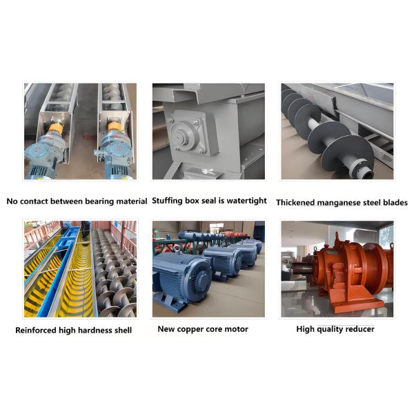 Customizable Heat-resistant Axle-less Spiral Conveyor Feeder with 30 RPM Speed Control for Wet Concrete and Cement