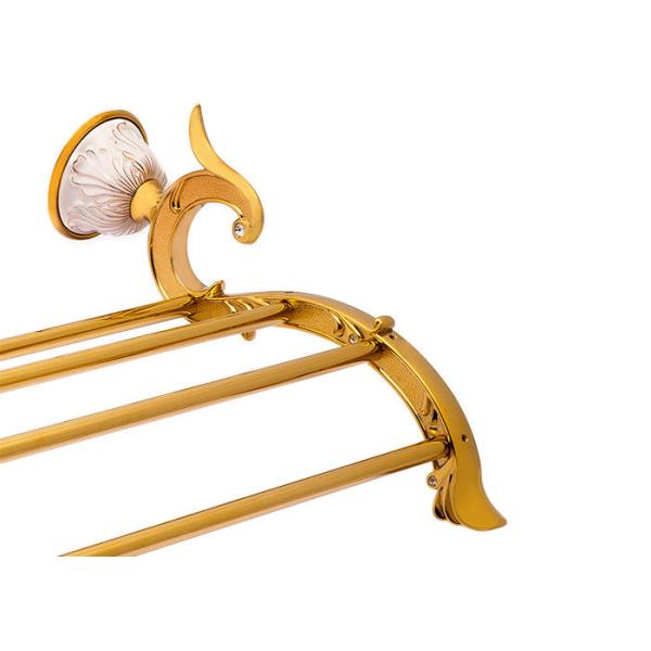 Полотенца для полотенцев Бронзовый / цинковый сплав Золотые принадлежности для ванной 1861г для семейной ванной