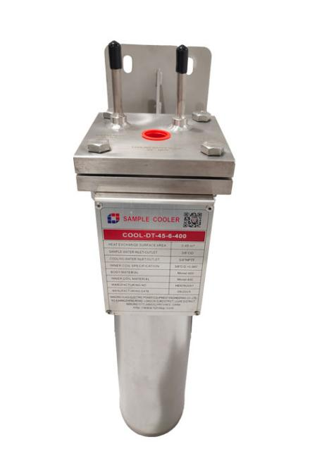 COOL-DT-33-10M/2205-SS SAMPLE COOLER SS316L shell and 2205 duplex steel coil