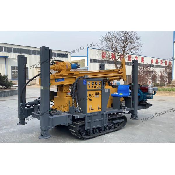 Hydraulic Rubber Crawler Borehole Water Well Drilling Rig Machine for 260m