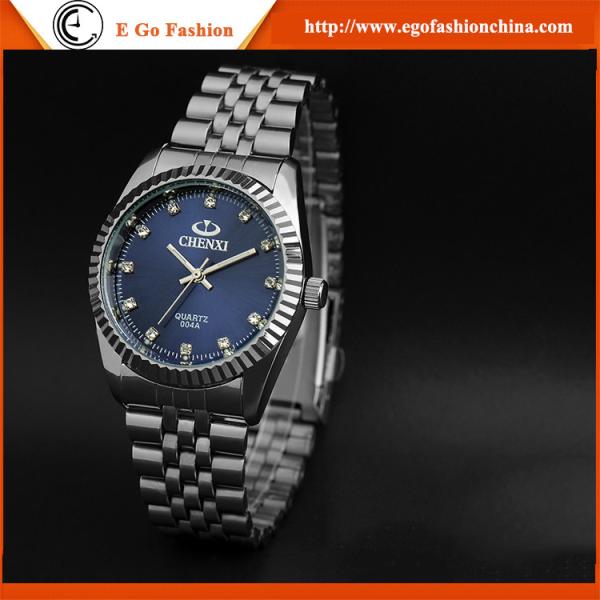 004A Couple Watch Pair Watches Man Woman Watch Ladies Watches Stainless Steel Watch New