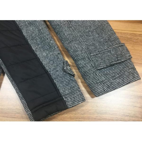 Slim Melton England Style Hooded Ladies Check Coat Womens For Winter Season