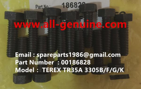 186828 BOLT TEREX NHL SANY TR35A 3303 3305 3307 TR50 TR60 TR100 NTE240 NTE260 MT3600 MT3700 MT4400AC