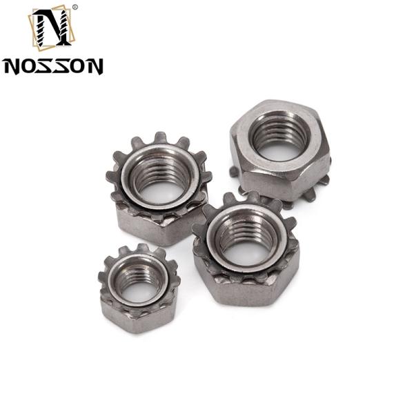 Metric Thread K-Lock Nuts Stainless Steel Teeth Locking Keps Nuts for General Industry Furniture Metric Standard GB