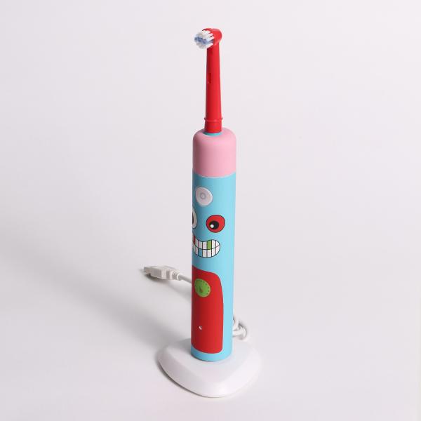 Compatible Oral B Blue indicator bristle Kids Electric Toothbrush for Children