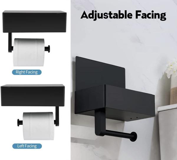 Polished Chrome Metal Stainless Steel Toilet Roll Dispenser For Bathroom Washroom Hotels