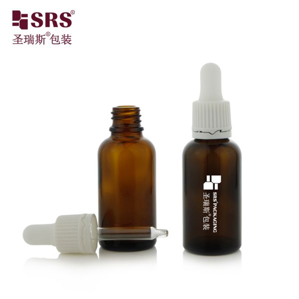 Durable Tamper Evident Cap 5ml 10ml 15ml 20ml 30ml 50ml 100ml Glass Dropper Bottle for Skincare