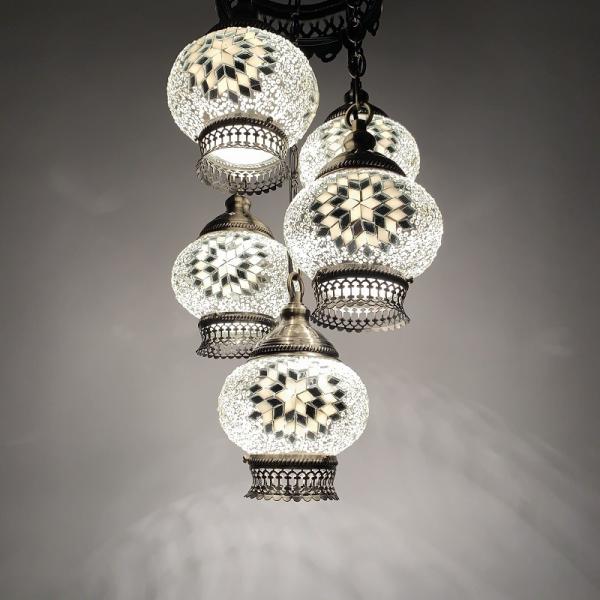 Original Turkish Complex Manual Craft Masac Glass Lamp(WH-DC-37)