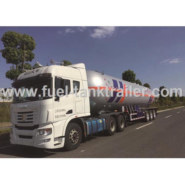Inline Six Cylinder 560 Hp Power LPG Tank Trailer 61.9CBM Available Capacity