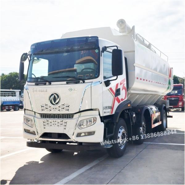 ZHUANDI  X3cab   22-30cbm Bulk Feed Truck     Animal Feed Delivery Trucks  Feeding Stuff  Bulk-fodder Transport Truck