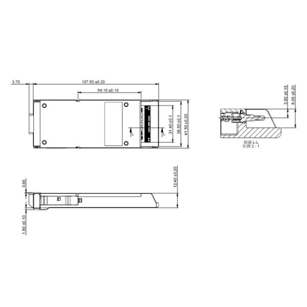 200G MR 200G CFP2 Coherent DCO Transceiver With 7nm NEL DSP Flex Grid