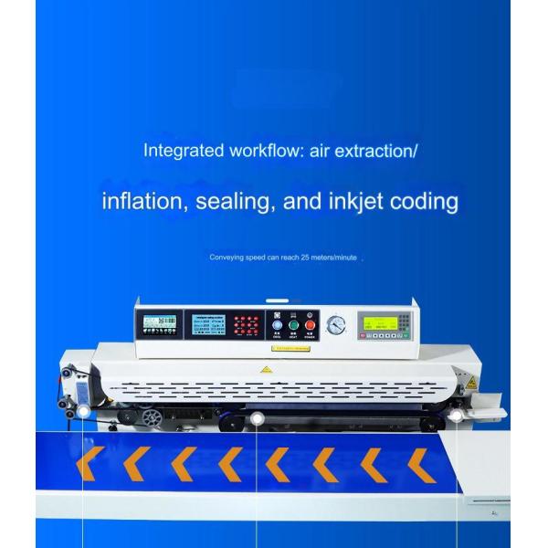 Continuous Pouch Sealing Machine 1.56CBM 10mm Sealing Width for Machinery Repair Shops