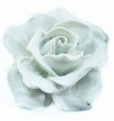 Oem White / Black / Brown / Green Flower Gemstone Carving  Decorative Jewelry Making