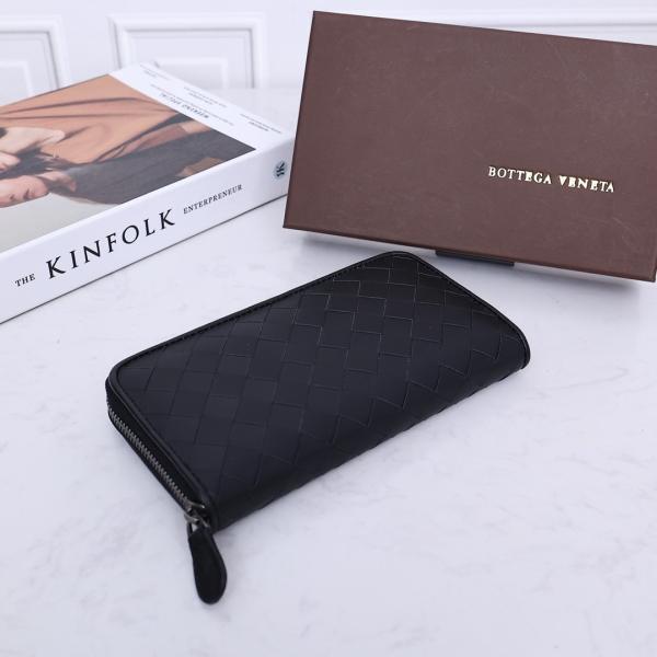 Fermeture éclair en cuir de portefeuille de la BV Mini Designer Purses Bottega Veneta Intrecciato autour
