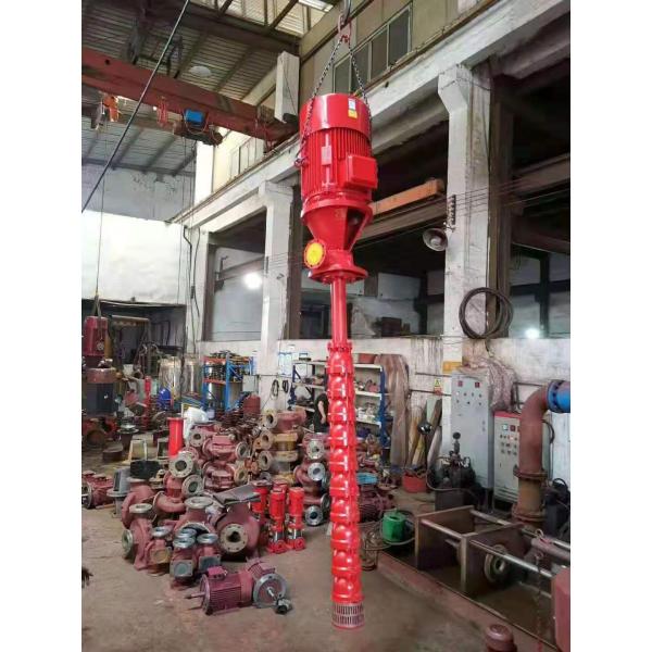 Насос красного вертикального турбины жокея насоса вала длиной дизельный противопожарный