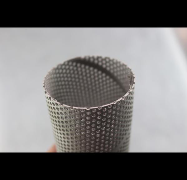 Powder Coating Perforated Stainless Pipe Optional Galvanized For Petrol Textile