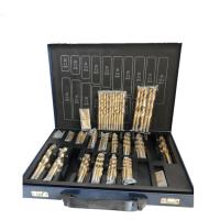 170pcs ajustou o comprimento de aço de alta velocidade 34-160mm das brocas de torção do cobalto