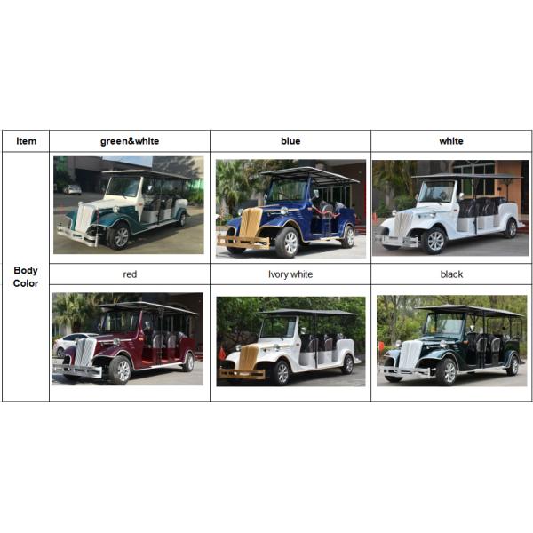 Mini Electric Vintage Cars 72V DC Motor / Multi Passenger Golf Carts