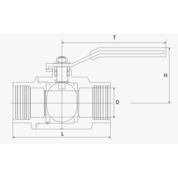 Поддержка на заказ Oed SS304/316/Wcb точное литье 2PC Butterfly Handle Ball Valve