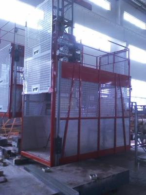 Goods Electric Passenger Hoist Elevator , Construction Site Elevator