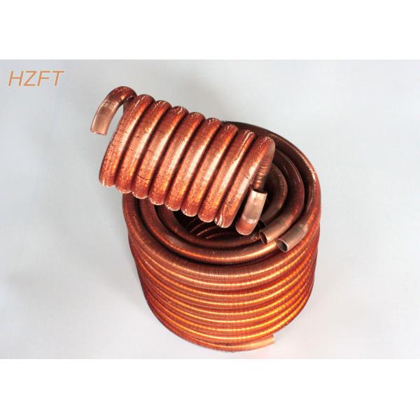 Oil Coolers Compact Design Finned Tube Coils / Water Heating Coils