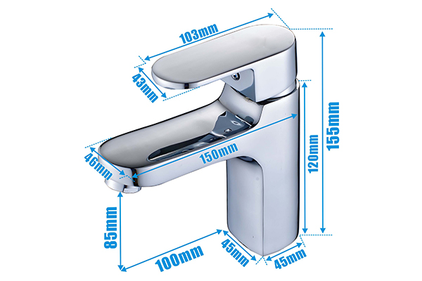Commercial Washing Bathroom Sink Faucets 360 Degree Swivel Spray Type ROVATE