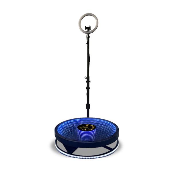 Rotating 360 Degree Video Camera Selfie LED Automatic Portable Video Booth